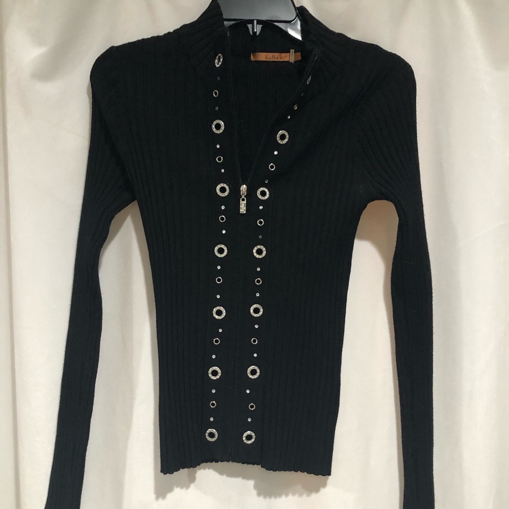 Belldini Black Jeweled Jacket